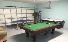 Garage converted as a game-room Garage converted as a game-room