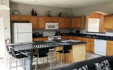 Large kitchen and nook Large kitchen and nook