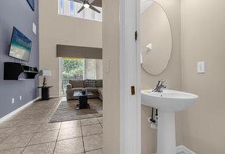 Powder room downstairs Powder room downstairs