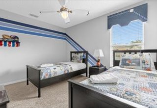 Boys bedroom with two twin beds Boys bedroom with two twin beds