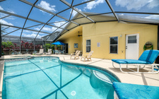 Private fenced pool Private fenced pool