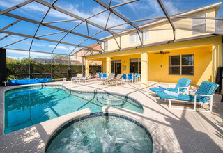Large covered screened lanai Large covered screened lanai