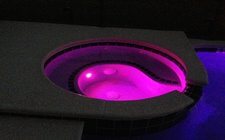 Pool at night time Pool at night time