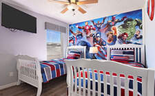 Bedroom #6 with two twin beds Bedroom #6 with two twin beds