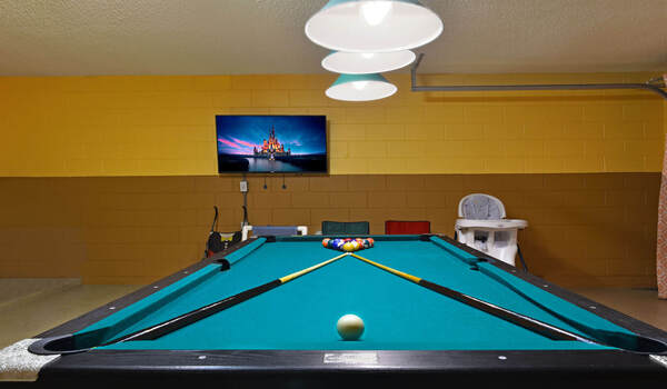 Garage converted in to game room Garage converted in to game room