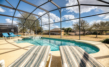 South-facing pool and spa South-facing pool and spa