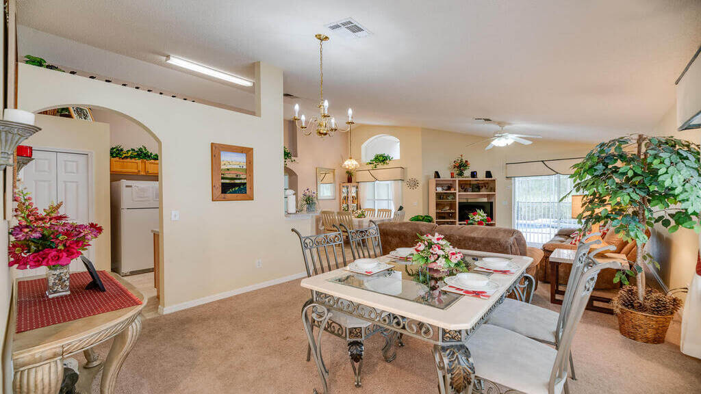 Family room and dining