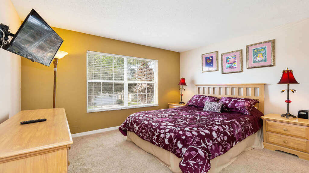 Bedroom #6: This bedroom has a flat-screen TV as well