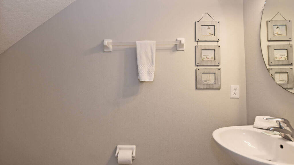 Powder-room/half-bath located on 1st floor