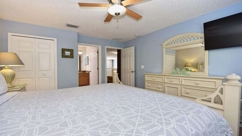 This bedroom offers a 50" 4K-UHD ROKU SMART TV