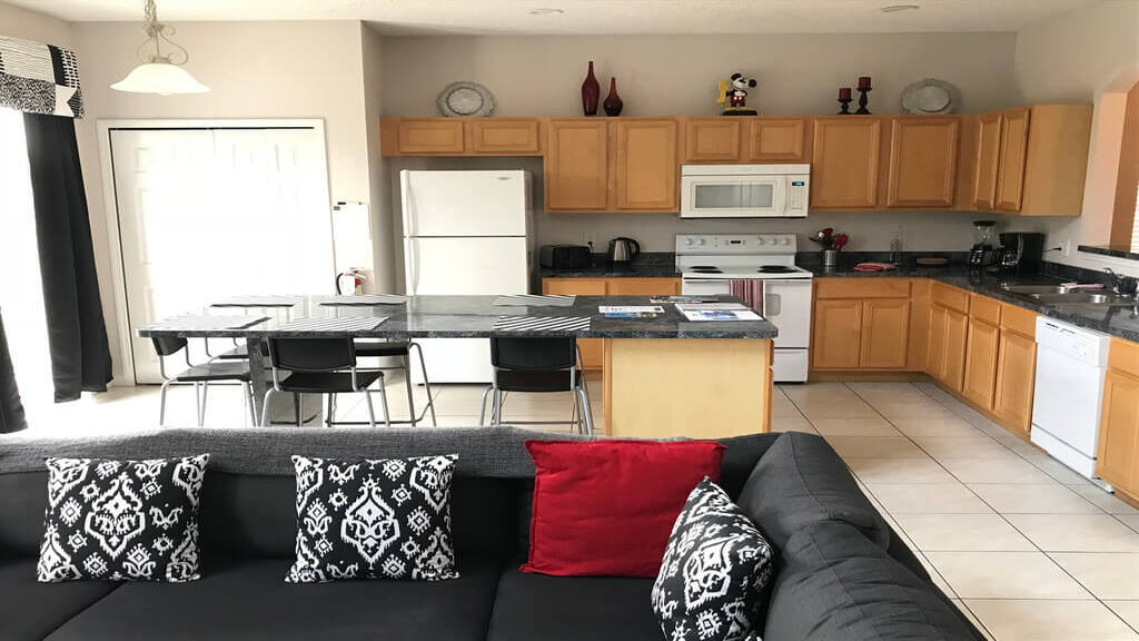 Kitchen and nook area