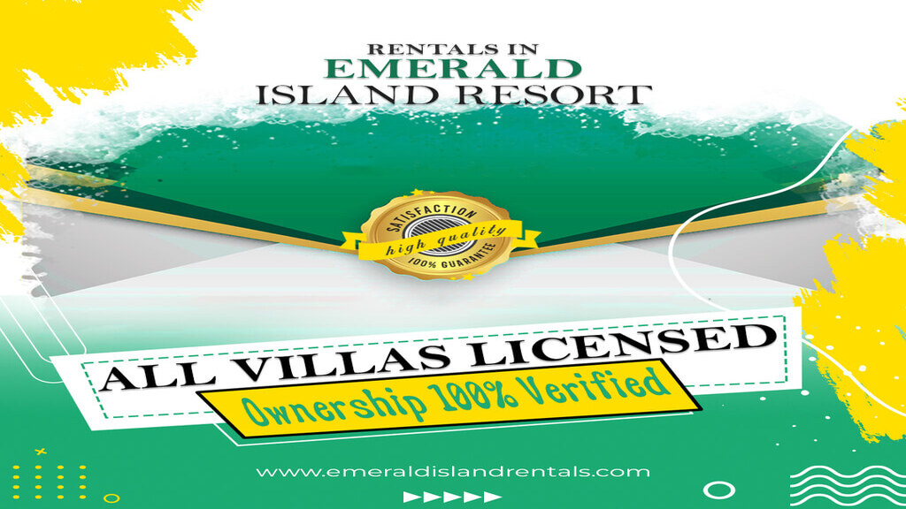 All vills are licensed and ownership 100% verified