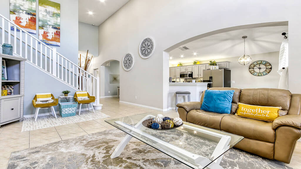 Family room view