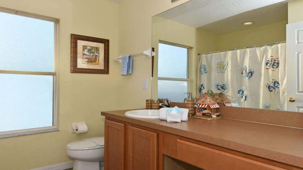 Family bathroom located upstairs