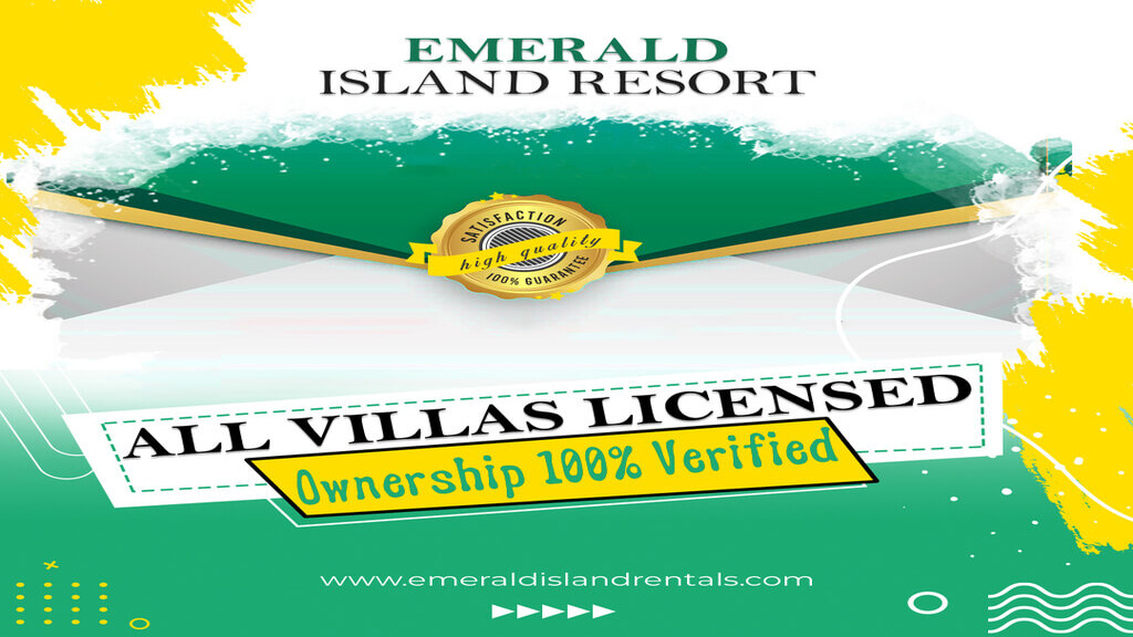 All villas are licensed and ownership 100% verified