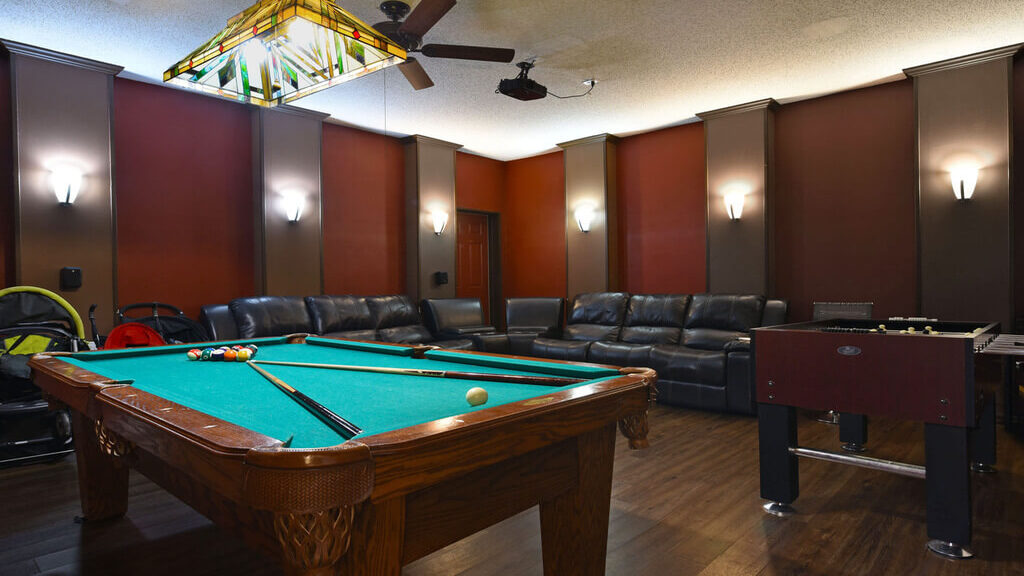 Theater and game-room, another view