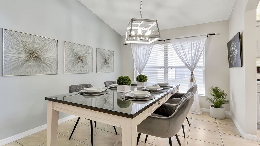 Formal dining with seating for six