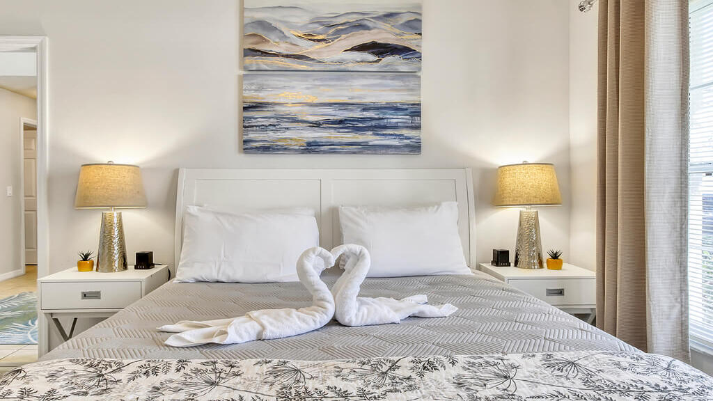 This bedroom is located on first floor