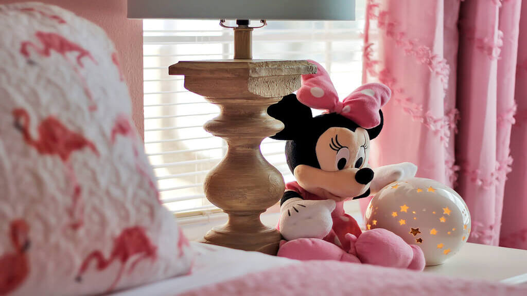 Bedroom #4 with a full bed Princess theme