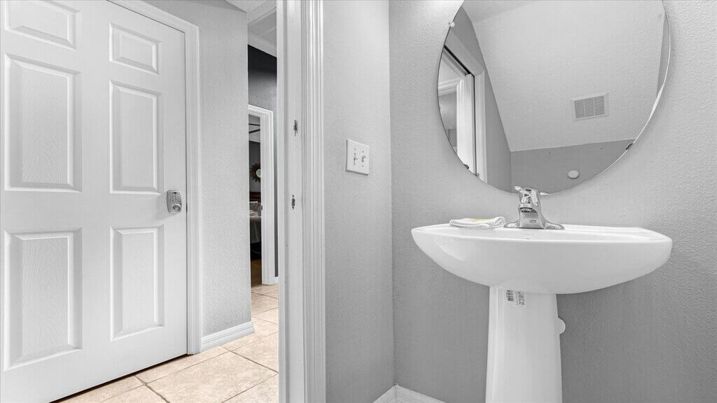 Powder room/Half-bath on first floor