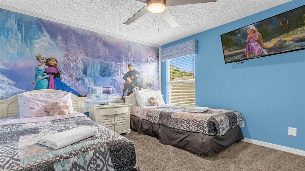 Bedroom #3: Two twins - Frozen themed bedroom