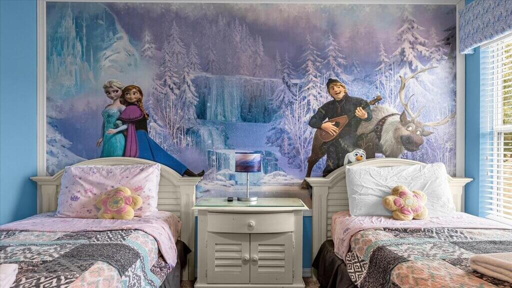 Bedroom #3: Two twins - Frozen themed bedroom