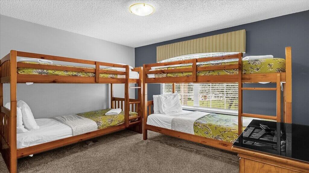 Bedroom #6: Two twin bunk beds - Neutral decor for boys or girls