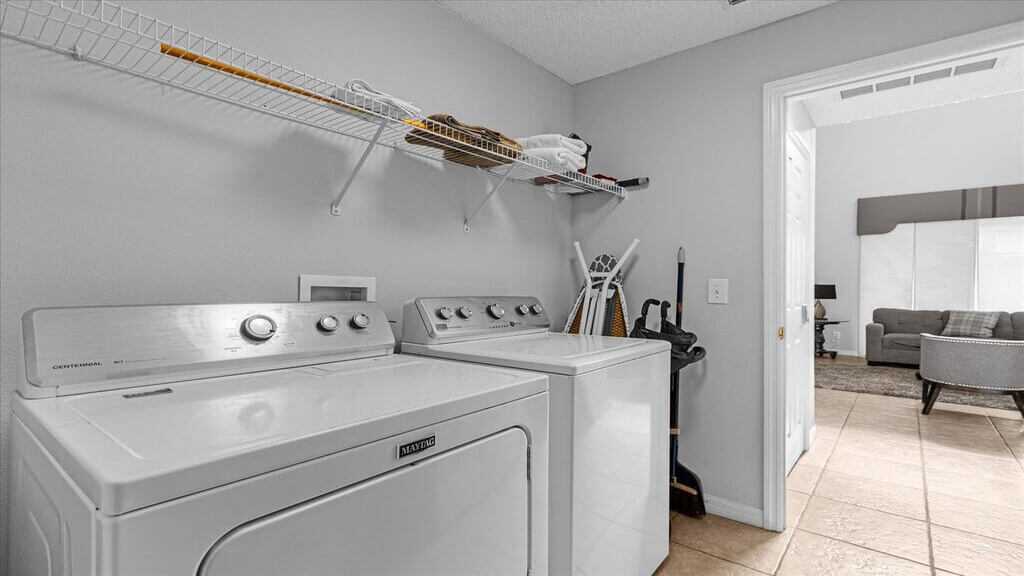 Full-size washer and dryer