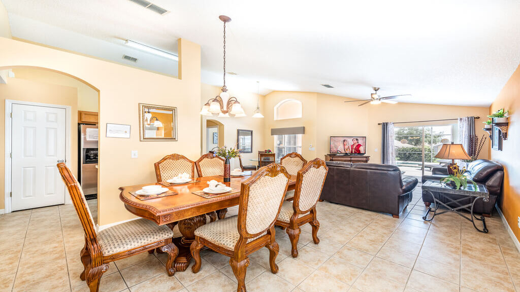 View of formal dining and living rooms