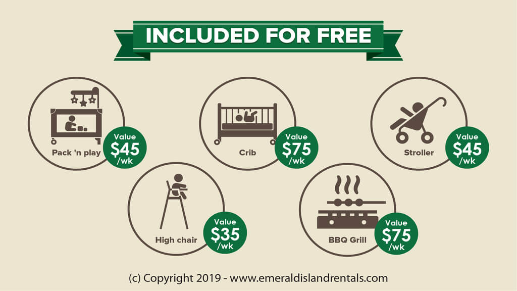 Free amenities offered at this villa