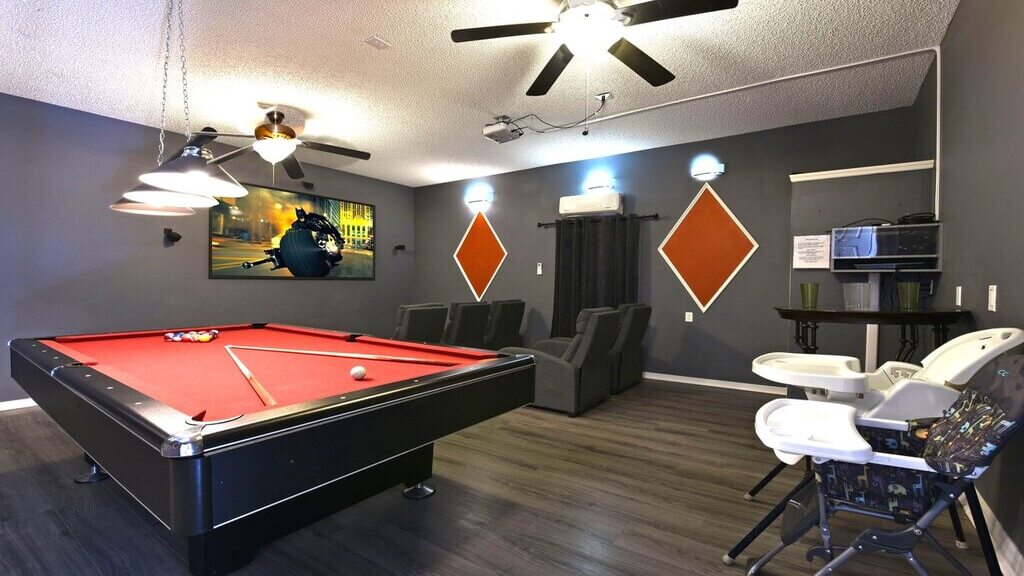 Emerald Island Rental: Theater room with 100" screen