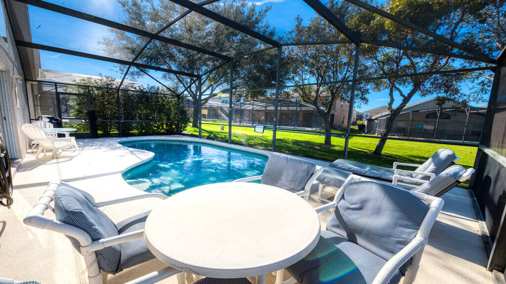 West-facing private pool