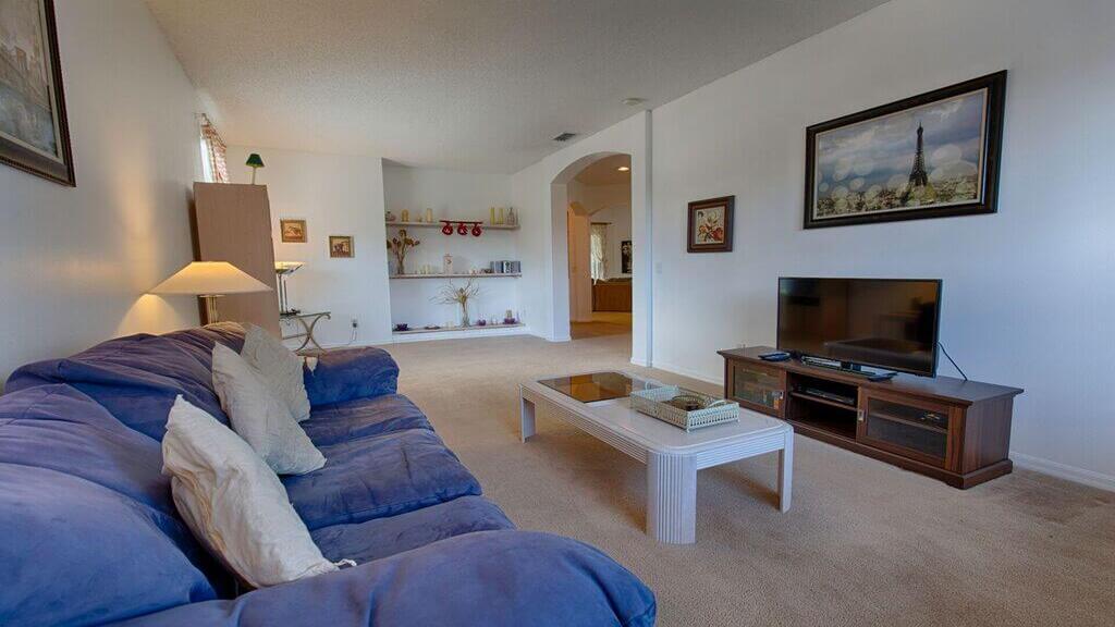 Living area is located to the front of the villa and has a flat-screen TV