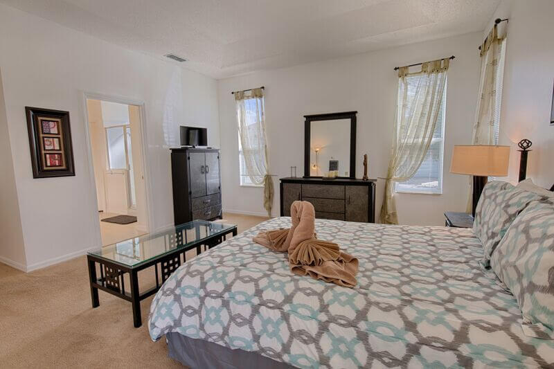 Master suite #1 has a flat-screen TV as well