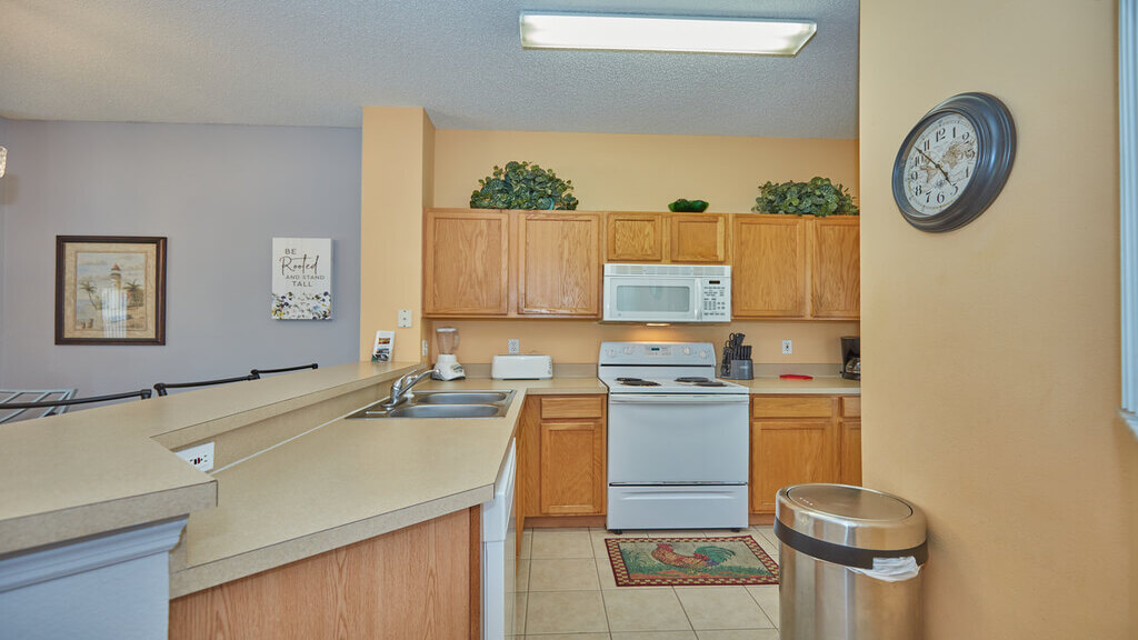 Kitchen with all utensils, pots and pans